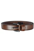 Mode XL Kemer 4 cm Düz Double Deri 4078 Fındık Rengi - 1