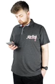 Mode XL Erkek T shirt Polo New York Throwback 22302 Antramelanj thumbnail 8