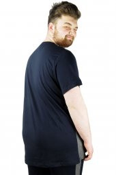Mode XL Erkek T shirt Parçalı MD08 22134 Lacivert - 4
