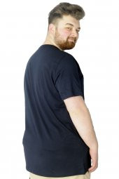 Mode XL Erkek T shirt Baskılı Break Make The Rules 22150 Lacivert - 2