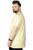 Mode XL Büyük Beden T-Shirt Baskılı Renovate 22157 Bej - 3