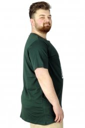 Mode XL Büyük Beden Tshirt Baskılı Flu 22152 Nefti - 3