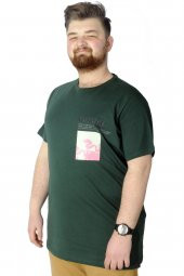 Mode XL Büyük Beden T-Shirt Baskılı Future 22154 Nefti - 1