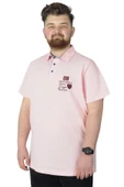 Mode XL Büyük Beden T-Shirt Polo 08 Meeting 22329 Somon thumbnail 1