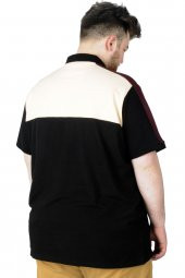 Mode XL Büyük Beden T-Shirt Polo When You Are 22334 Siyah - 3