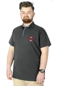 Mode XL Erkek T-Shirt Polo Florida 22303 Antrasit - 1