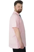 Mode XL Büyük Beden Erkek T-Shirt Polo MDX Club 22305 Somon thumbnail 3