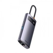 Baseus Type-C Çoklayıcı Dönüştürücü 4in1 100W Type-C HUB RJ45 USB 3.0 Type-C Ethernet Dönüştürücü Hub - 1