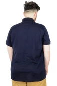 Mode XL Büyük Beden T-Shirt Polo MD500E 22342 Lacivert thumbnail 3