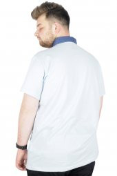 Mode XL Büyük Beden T-Shirt Polo Modx Club 22351 Mavi - 2