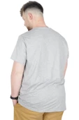Mode XL Büyük Beden T-Shirt Bisiklet Yaka Work 22179 Grimelanj - 2
