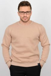 Üç Iplik Şardonlu Pamuklu Bisiklet Yaka Sweatshirt CZN01 - 10