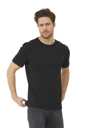 Erkek Slim Fit Dar Kalıp %100 Pamuk Bisiklet Yaka T-shirt BSCT1 thumbnail 11