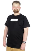 Mode XL Büyük Beden T-Shirt Bis Yaka Black Series 22189 Siyah thumbnail 1