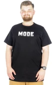 Mode XL Büyük Beden T-Shirt Bis Yaka Mode 22196 Siyah thumbnail 1