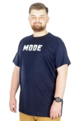 Mode XL Büyük Beden T-Shirt Bis Yaka Mode 22196 Lacivert thumbnail 1