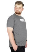Mode XL Büyük Beden T-Shirt Bis Yaka Black Series 22189 Antramelanj - 1