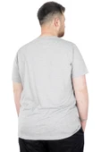 Mode XL Erkek T-Shirt Bis Yaka Baskılı Feed And The Graund 22142 Grimelanj - 2