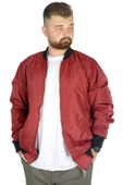 Mode XL Büyük Beden Erkek Kolej Mont Jesica 22611 Bordo thumbnail 1