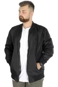Mode XL Büyük Beden Erkek Kolej Mont Jesica 22611 Siyah - 1