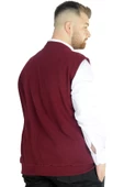Mode XL Büyük Beden Erkek Yelek Selanik 20545 Bordo - 3