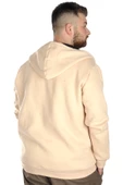 Mode XL Erkek Sweat Kapşon Fermuarlı Keep On 22533 Bej thumbnail 3