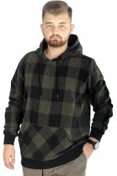 Mode XL Erkek Oduncu Kapsonlu Sweat Kanguru 22528 Siyah - 1