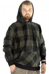 Mode XL Erkek Oduncu Kapsonlu Sweat Kanguru 22528 Siyah - 2