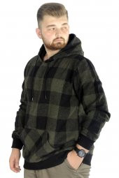 Mode XL Erkek Oduncu Kapsonlu Sweat Kanguru 22528 Siyah - 3