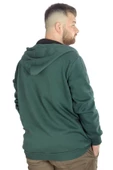 Mode XL Erkek Sweat Kapşonlu Fermuarlı Vintage 22537 Nefti thumbnail 3