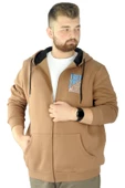 Mode XL Erkek Sweat Fermuarlı Free Your Mind 22536 Sütlükahve - 1
