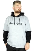 Mode XL Erkek Sweat Kapşon Kanguru Made Of Skies 22542 Grimelanj - 1