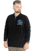 Mode XL Erkek Sweatshirt  Polo Selanik Sailing Crew 22442 Siyah thumbnail 1
