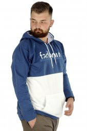 Mode XL Erkek Sweat Kapşon Fadeout 22526 Mavi - 2