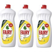 Fairy Sıvı Bulaşık Deterjanı Limon 650 ml x 3’lü - 1