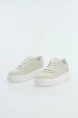 Hakiki Deri Erkek Bağcıklı Sneaker Kalın Taban Spor Ayakkabı - 9