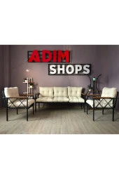 adımshops Balkon-bahçe-kafe,çay Seti,koltuk Takımı,oturma Grubu,ofis Koltuğu MİAMİ YENİ - 1