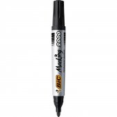 Bic Marker Siyah 2000 Yuvarlak Uçlu Permanent Markör 12'li Kutu - 2