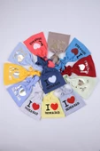 Babyhola Kız Erkek Bebek Çocuk I Love Mom Dad Bere Şapka Hediyelik 0-2 yaş 1433 - 12