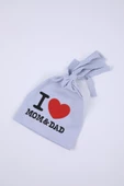 Babyhola Kız Erkek Bebek Çocuk I Love Mom Dad Bere Şapka Hediyelik 0-2 yaş 1433 - 1