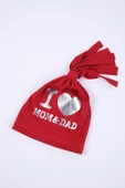 Babyhola Kız Erkek Bebek Çocuk I Love Mom Dad Bere Şapka Hediyelik 0-2 yaş 1433 - 6