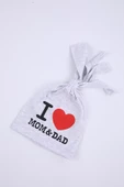 Babyhola Kız Erkek Bebek Çocuk I Love Mom Dad Bere Şapka Hediyelik 0-2 yaş 1433 - 7