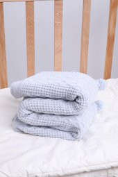 Babyhola Organik %100 Triko Velsoft Bebek Battaniye Yenidoğan Hastane Çıkışı 4041 - 10