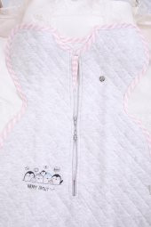 Babyhola 0.5 Tog Çift Yön Fermuarlı 0-24 Ay Kundak Ayaklı Uyku Tulumu Kız Erkek Bebek Yenidoğan 12613 - 12