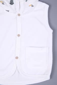 Babyhola Kız Erkek Bebek Kapüşonlu Kadife Cepli Yelek 3297 - 6