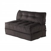 Homedius Mocca Çift Kişilik Katlanır Yatak Uzanma Koltuğu - Antrasit Gri - 7