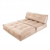 Mocca Çift Kişilik Katlanır Yatak Uzanma Koltuğu - Bej - 8