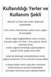 Mos2 Motor Yağ Katkısı Oil Additiv 200 ml Lm 1012 thumbnail 2