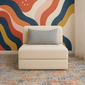 Magic Tek Kişilik Katlanır Yataklı Koltuk-Bej - 2