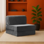 Magic Tek Kişilik Koyu Gri Katlanır Yataklı Koltuk - 1